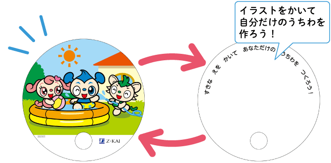 z会幼児コースキャンペーンでもらえる『おえかきうちわ』